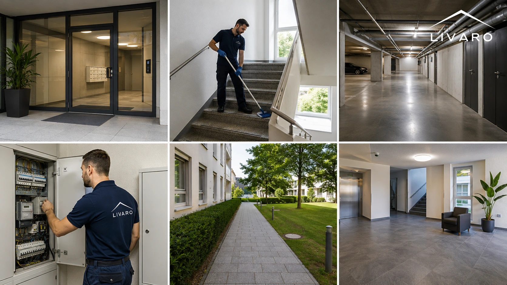 Gepflegte Liegenschaft im Livaro Facility Management