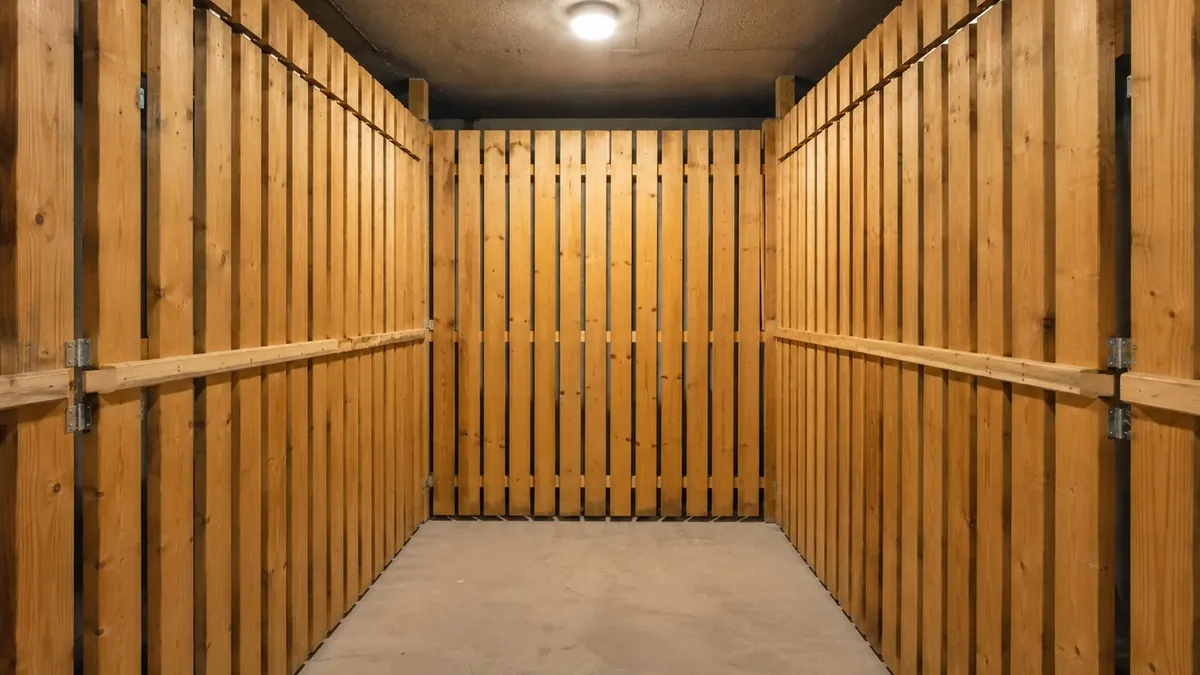 Geräumtes und gereinigtes Kellerabteil vor der Wohnungsübergabe